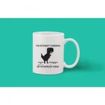 Printed Ceramic Coffee Mug - 1 Pieces, White, 11oz - Image 2