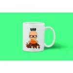 Printed Ceramic Coffee Mug - 1 Pieces, White, 11oz - Image 2