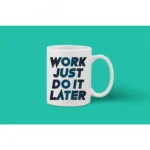 Printed Ceramic Coffee Mug - 1 Pieces, White, 11oz - Image 2