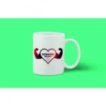 Printed Ceramic Coffee Mug - 1 Pieces, White, 11oz - Image 2