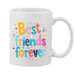 Printed Ceramic Coffee Mug - 1 Pieces, White, 11oz