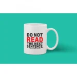 Printed Ceramic Coffee Mug - 1 Pieces, White, 11oz - Image 2
