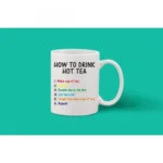 Printed Ceramic Coffee Mug - 1 Pieces, White, 11oz - Image 2