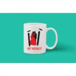 Printed Ceramic Coffee Mug - 1 Pieces, White, 11oz - Image 2