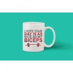 Printed Ceramic Coffee Mug - 1 Pieces, White, 11oz - Image 2