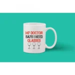 Printed Ceramic Coffee Mug - 1 Pieces, White, 11oz - Image 2