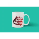 Printed Ceramic Coffee Mug - 1 Pieces, White, 11oz - Image 2