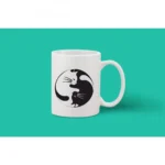 Printed Ceramic Coffee Mug - 1 Pieces, White, 11oz - Image 2