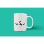 Printed Ceramic Coffee Mug - 1 Pieces, White, 11oz - Image 2