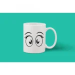 Printed Ceramic Coffee Mug - 1 Pieces, White, 11oz - Image 2