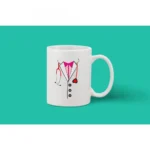 Printed Ceramic Coffee Mug - 1 Pieces, White, 11oz - Image 2