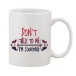 Printed Ceramic Coffee Mug - 1 Pieces, White, 11oz