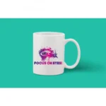Printed Ceramic Coffee Mug - 1 Pieces, White, 11oz - Image 2