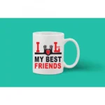Printed Ceramic Coffee Mug - 1 Pieces, White, 11oz - Image 2