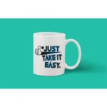 Printed Ceramic Coffee Mug - 1 Pieces, White, 11oz - Image 2