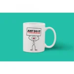 Printed Ceramic Coffee Mug - 1 Pieces, White, 11oz - Image 2