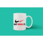Printed Ceramic Coffee Mug - 1 Pieces, White, 11oz - Image 2