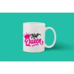 Printed Ceramic Coffee Mug - 1 Pieces, White, 11oz - Image 2