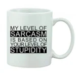 Printed Ceramic Coffee Mug - 1 Pieces, White, 11oz - Image 2