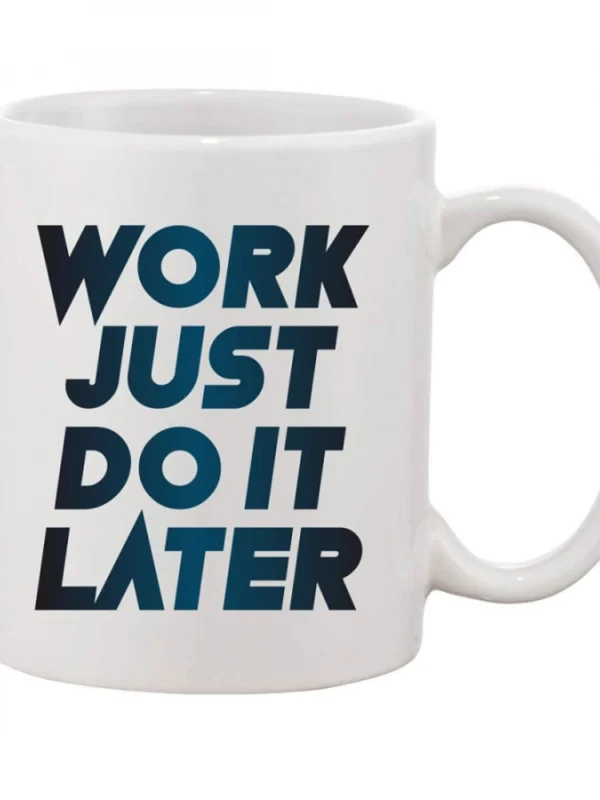 Printed Ceramic Coffee Mug - 1 Pieces, White, 11oz