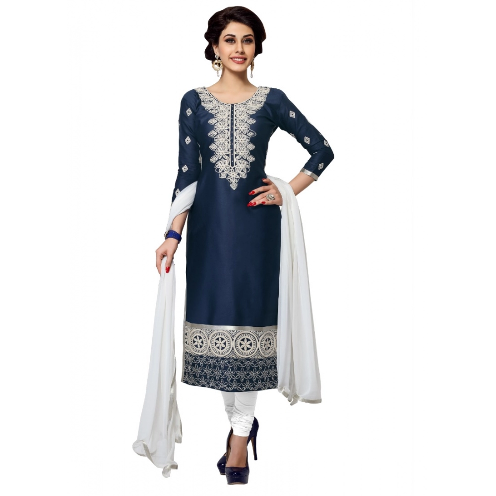 50992438351_1574fdc73f_o_d-1000x1000-1.webp Women's Cotton Unstitched Salwar Suit-Material With Dupatta (Navy Blue,2.2 Mtrs) - Image 1
