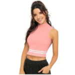Women's Polyester, Knitting Western Wear Tops (Peach) - Image 3