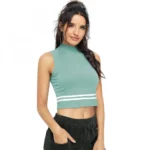 Women's Polyester, Knitting Western Wear Tops (Pista) - Image 2