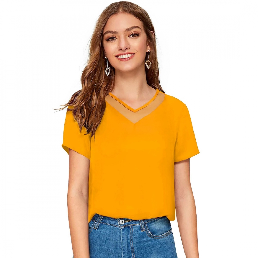 51354499688_300e8da257_o_d-1000x1000-1.webp Women's Polyester, Knitting Western Wear T-Shirt (Yellow) - Image 1