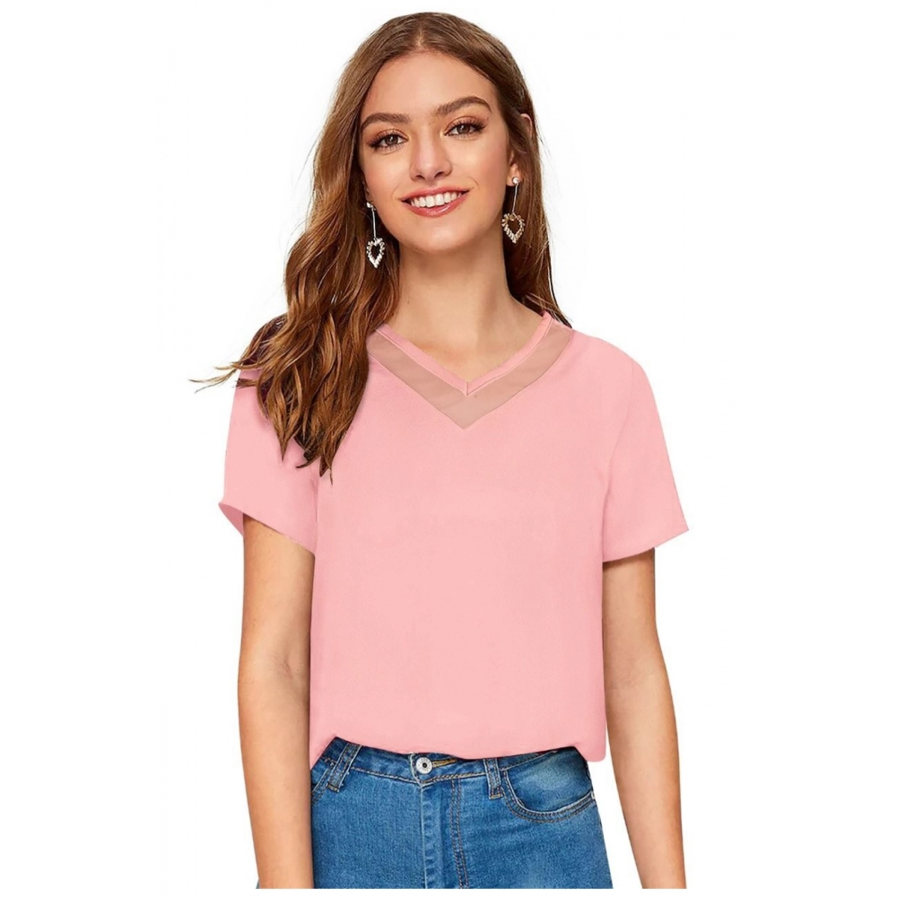 51355012209_0955ab0300_o_d-1000x1000-1.webp Women's Polyester, Knitting Western Wear T-Shirt (Peach) - Image 1