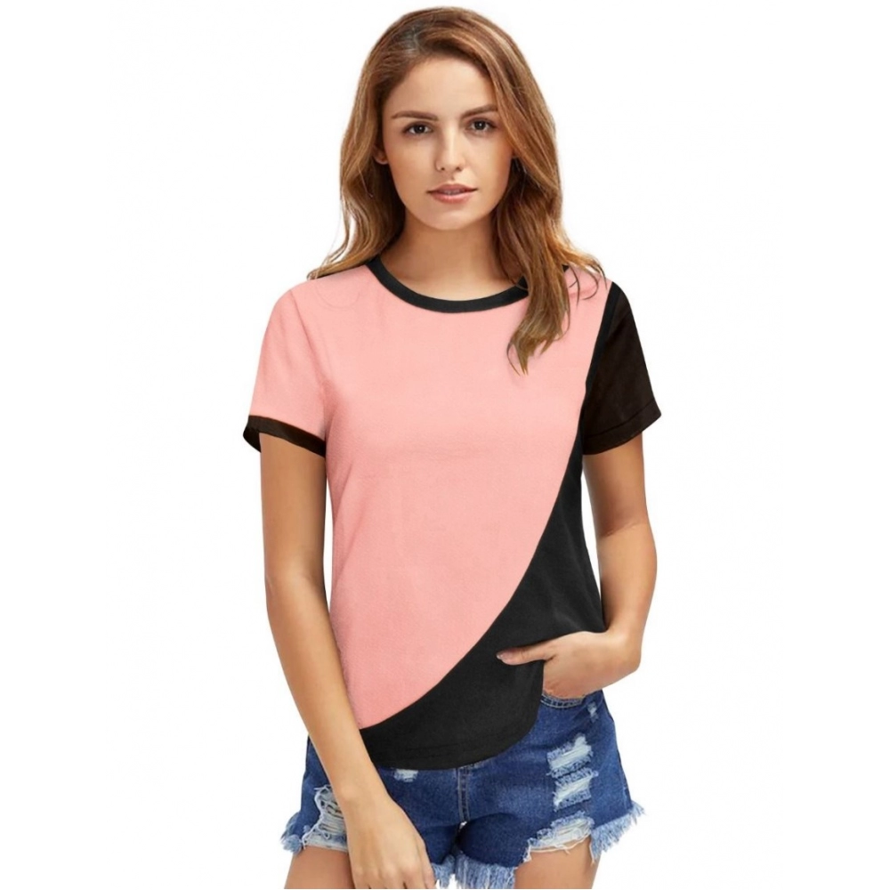 51355288240_e909fbbd4c_o_d-1000x1000-1.webp Women's Polyester, Knitting Western Wear T-Shirt (Peach) - Image 1