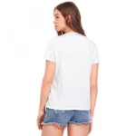 Women's Cotton Western Wear T Shirt (White) - Image 2