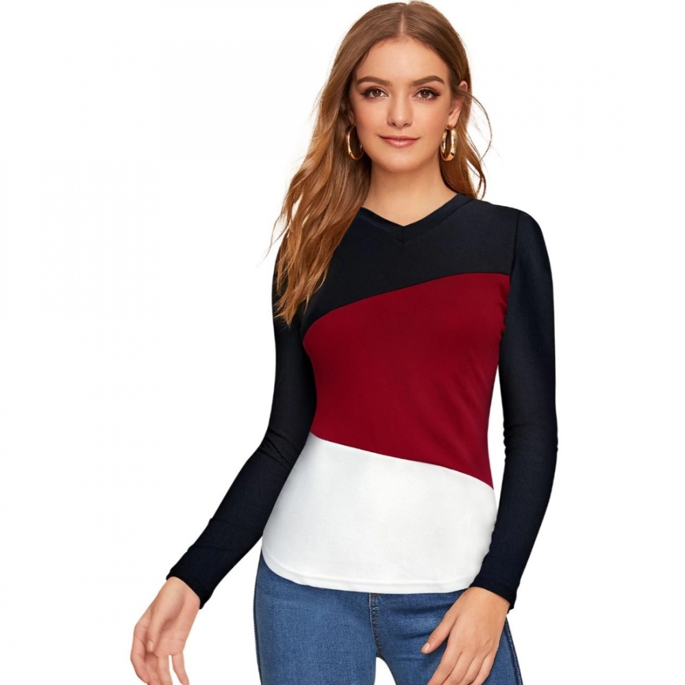 51833409931_db8af55b7a_o_d-1000x1000-1.webp Women's 95% Polyester 5% Spandex Western Wear T Shirt (Maroon) - Image 1