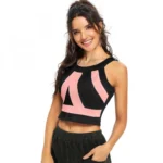 Women's 95% Polyester 5% Spandex Western Wear Tops (Peach) - Image 3