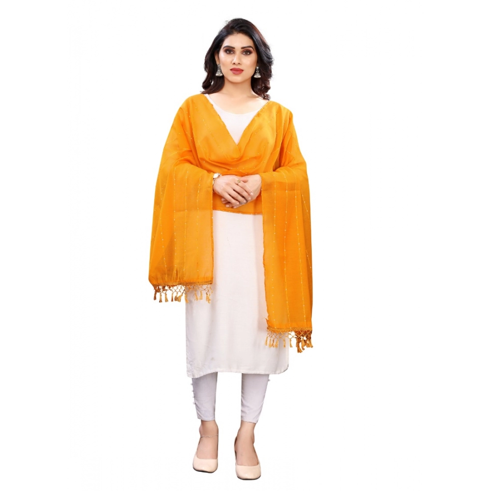 51956168994_511c3cfcb9_o_d-1000x1000-1.webp Women's Cotton Silk Strips Printed Dupatta (Musterd Yellow, Length:2-2.4 mtr) - Image 1