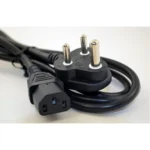 Supreme Quality 1.2 Meter 3Pin Power Cord for Computer Monitor Desktop, Printer, UPS, SMPS, Scanner (Black) - Image 2