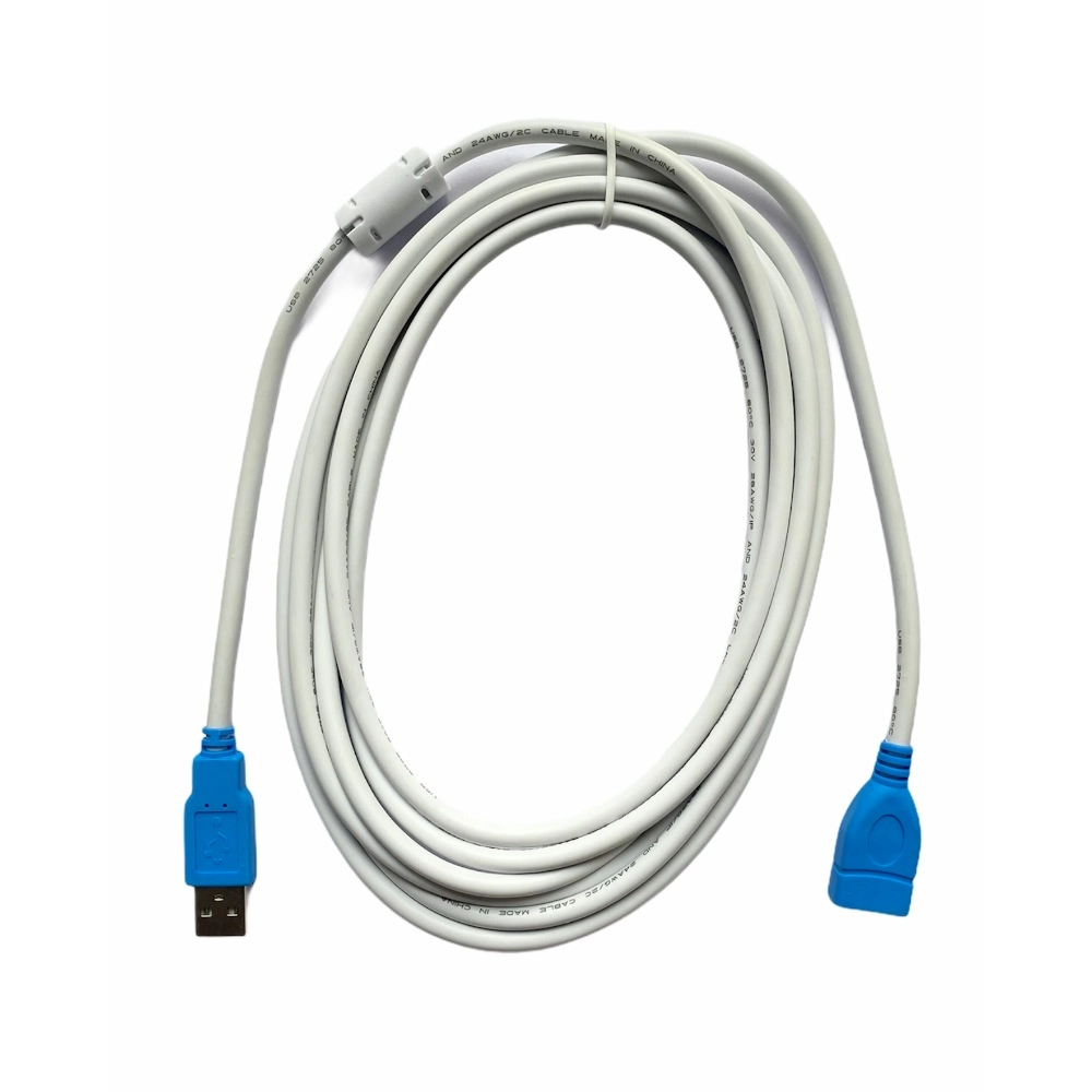 51960124454_4728f614e8_o_d-1000x1000-1.webp USB Male to Female Extension Cable 3 Yards Supports LCD, LED, TV USB Ports Connects Printer, PC, External Hard Drive (White) - Image 1