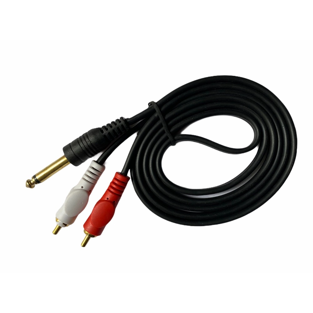51960124564_21c7b3912a_o_d-1000x1000-1.webp 6.35mm Jack to 2RCA Audio Cable Male to Male 1.5 Yards Connects Home Theatre, DVD, Speaker, Headphone, Mixer, Amplifier, Guitar, Karaoke System (Black) - Image 1