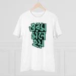 Men's PC Cotton Bengali Designs Printed T Shirt (Color: White, Thread Count: 180GSM) - Image 3