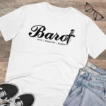 Men's PC Cotton Cast Design Barot Printed T Shirt (Color: White, Thread Count: 180GSM) - Image 4