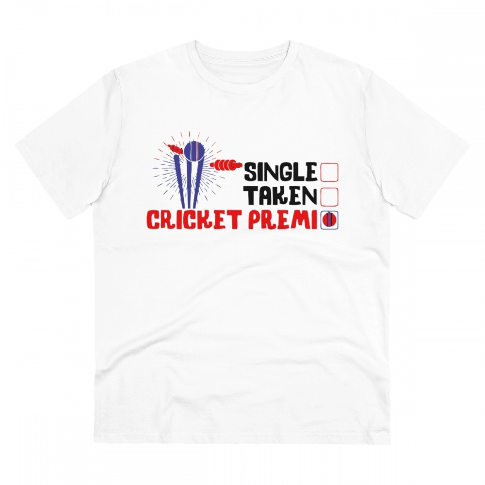 52055039792_e6d2c999fe_o_d-1000x1000-1.webp Men's PC Cotton Cricket Design Printed T Shirt (Color: White, Thread Count: 180GSM) - Image 1