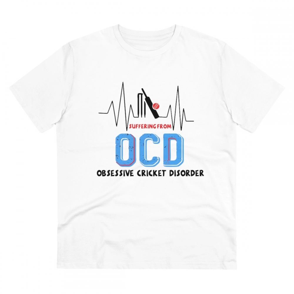 52055051327_45bc736a3f_o_d-1000x1000-1.webp Men's PC Cotton Cricket Design Printed T Shirt (Color: White, Thread Count: 180GSM) - Image 1
