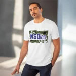Men's PC Cotton Cricket Design Printed T Shirt (Color: White, Thread Count: 180GSM) - Image 6