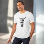 Men's PC Cotton Bike Ride Design Printed T Shirt (Color: White, Thread Count: 180GSM) - Image 6