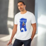 Men's PC Cotton Cricket Design Printed T Shirt (Color: White, Thread Count: 180GSM) - Image 6