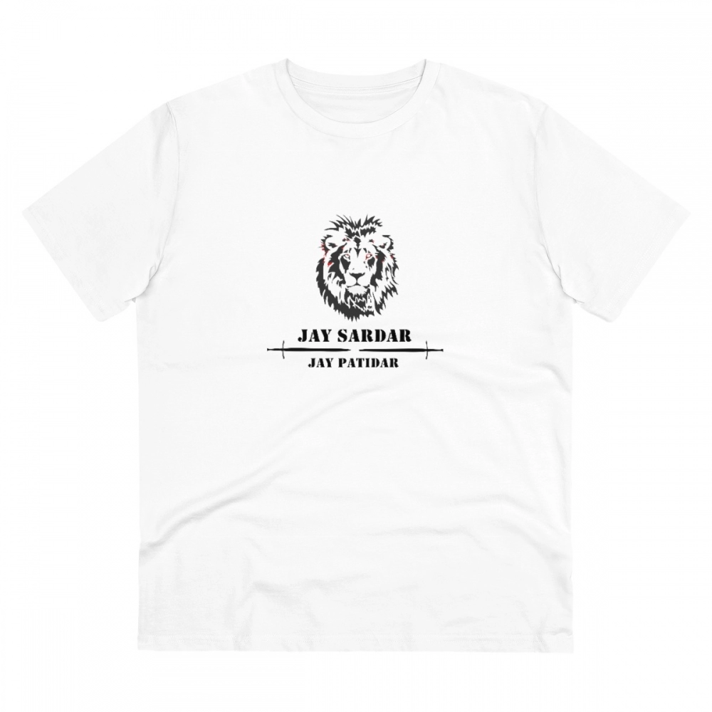 52056092636_4dce75bda5_o_d-1000x1000-1.webp Men's PC Cotton Jay Sardar Printed T Shirt (Color: White, Thread Count: 180GSM) - Image 1