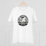 Men's PC Cotton Bike Ride Design Printed T Shirt (Color: White, Thread Count: 180GSM) - Image 3