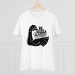 Men's PC Cotton Be Beter Than Yesterday Printed T Shirt (Color: White, Thread Count: 180GSM) - Image 3