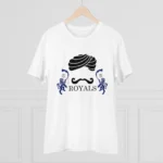 Men's PC Cotton Cricket Design Printed T Shirt (Color: White, Thread Count: 180GSM) - Image 3