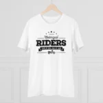 Men's PC Cotton Bike Ride Design Printed T Shirt (Color: White, Thread Count: 180GSM) - Image 3
