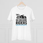 Men's PC Cotton Bike Ride Design Printed T Shirt (Color: White, Thread Count: 180GSM) - Image 3